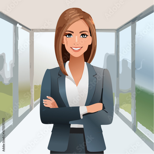 握手と会議で進むビジネスチーム — 企業向けコーポレートイラスト（Web・LinkedIn・プレゼン・ブローシャー用）