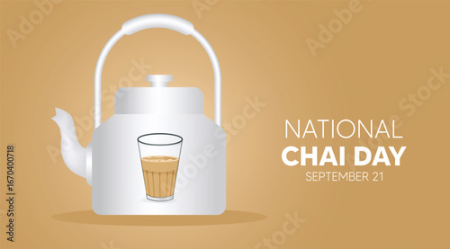 National Chai Day Celebration – Honoring the Tradition of Tea vector poster