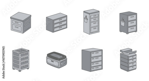 Organized office bliss starts with stylish filing cabinets and drawers, perfect for modern workspaces looking for a touch of professional efficiency with seamless integration