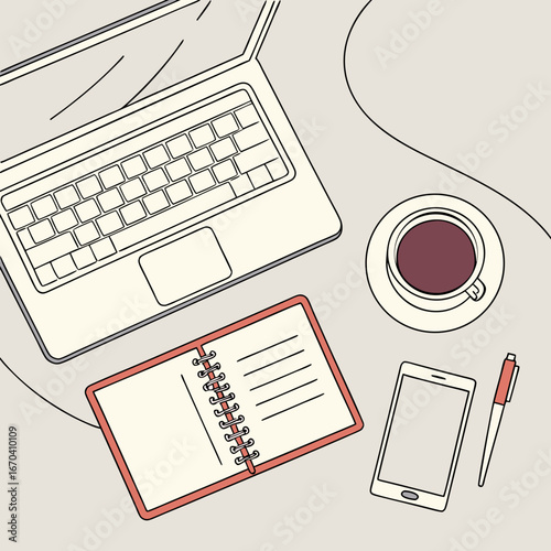 vector illustration of a computer keyboard