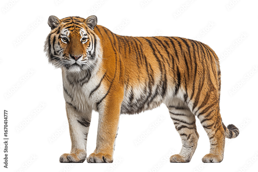 Obraz premium tiger isolated on transparent background
