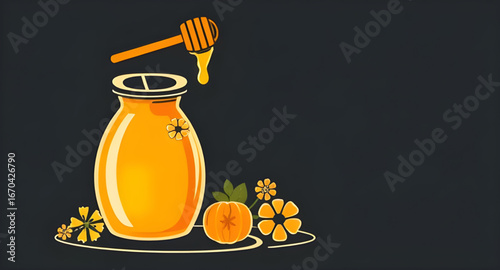 natural honey drawing, honey syrup illustration, sweet honey bottle, honey jar vector, honey clipart, bottle with honey dipper, honey doodle art, honey outline drawing, honey pot with lid, liquid hone