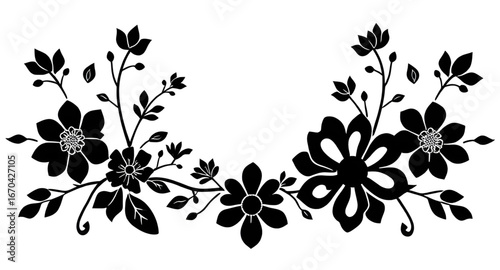 seamless, pattern, flowers, flower, floral, vector, design, background, botanical, nature, garden, plant, petals, bloom, blooming, spring, summer, romantic, elegant, decorative, repeat, repeating, til