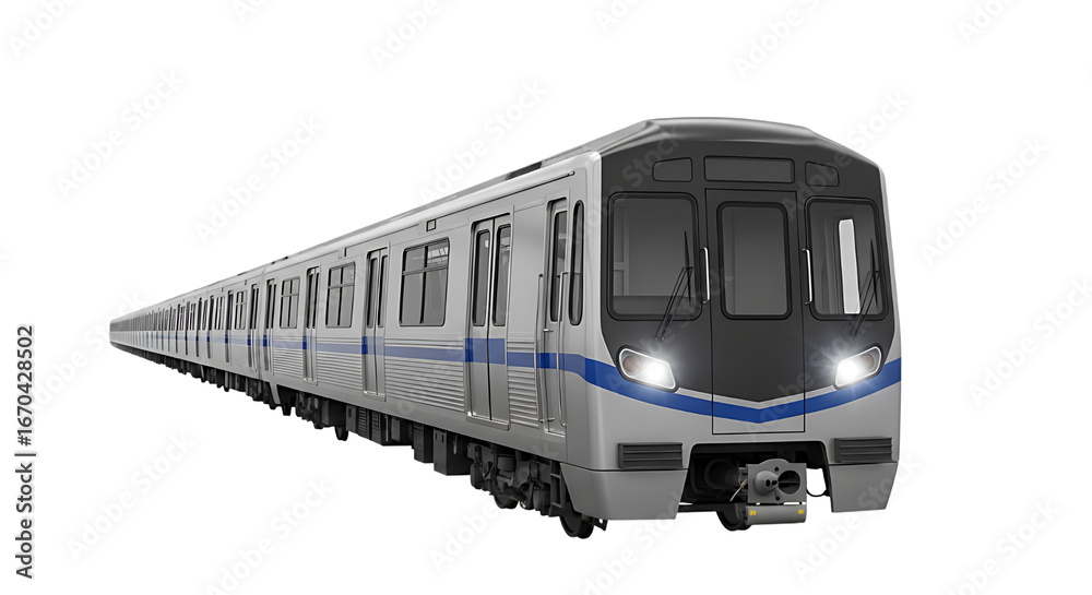 Naklejka premium Cool Subway Train