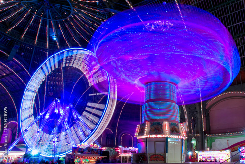 Manèges de la fête foraine de Paris