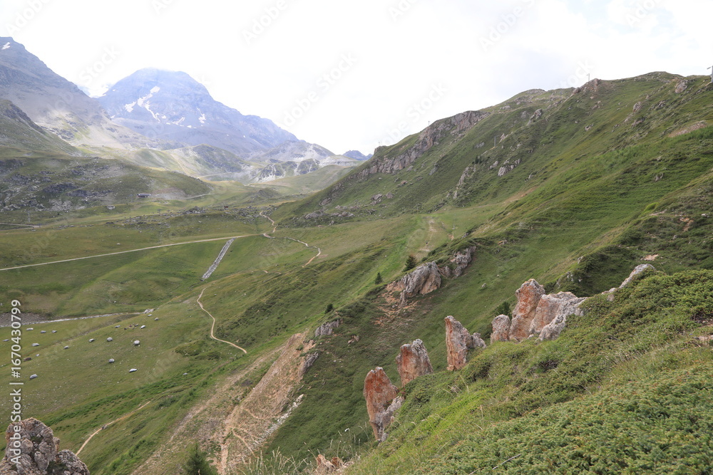 Fototapeta premium les arcs 2000, french alps, france, bourg st maurice