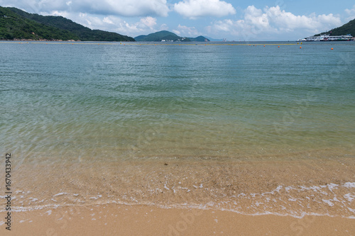 Obraz na plátně Silvermine Bay Beach located on Tung Wan Tau Road in Mui Wo, Lantau Island, Hong Kong