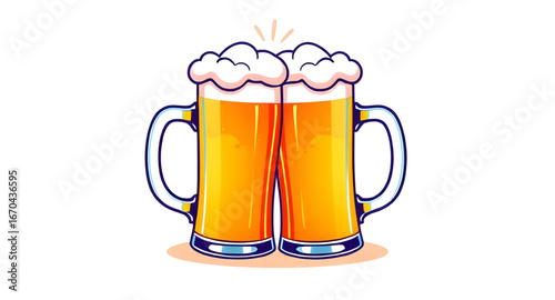 mug of beer cartoon icon, beer mug vector, cartoon beer glass, frothy beer icon, pint glass illustration, ale mug cartoon, cold beer icon, foam beer vector, brewery icon, drink illustration, bar icon,