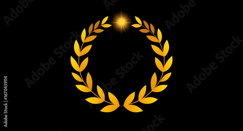 gold laurel wreath, golden wreath vector, victory wreath, award laurel wreath, champion wreath, gold badge wreath, honor wreath emblem, premium laurel vector, luxury wreath design, achievement wreath 