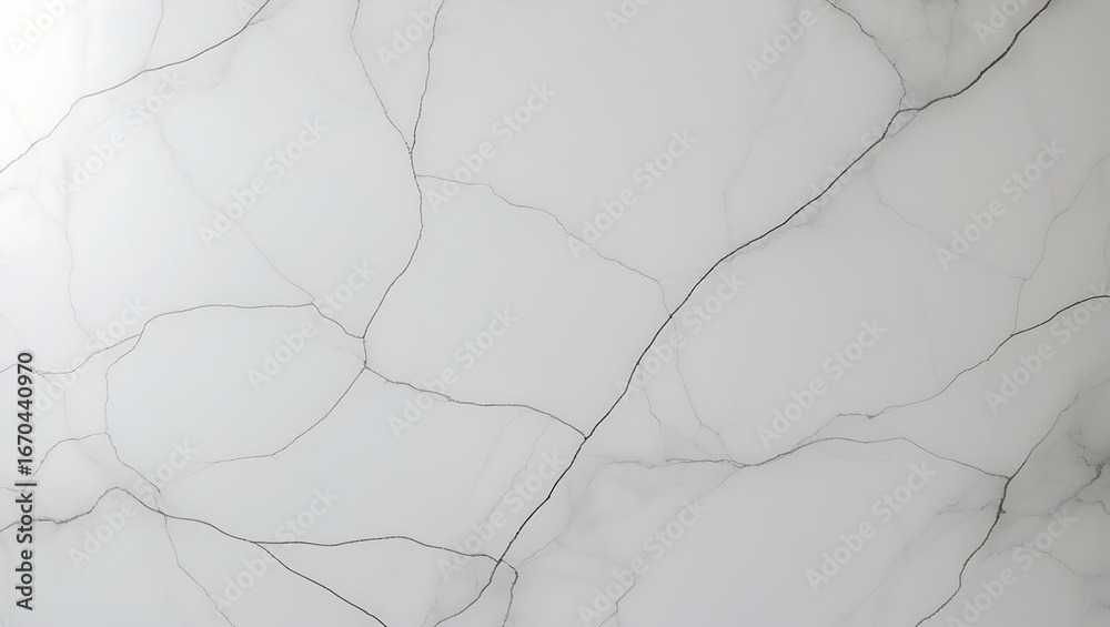 Obraz premium Elegant white marble texture with subtle grey veining for sophisticated backgrounds