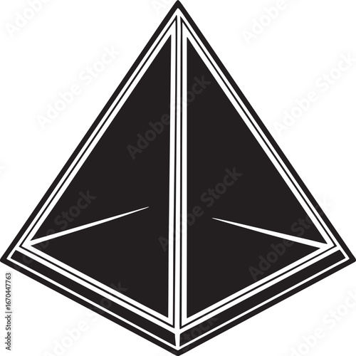 Abstract Geometric Pyramid Design