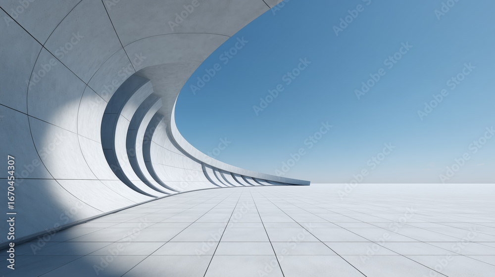 Fototapeta premium Minimalist Concrete Archway