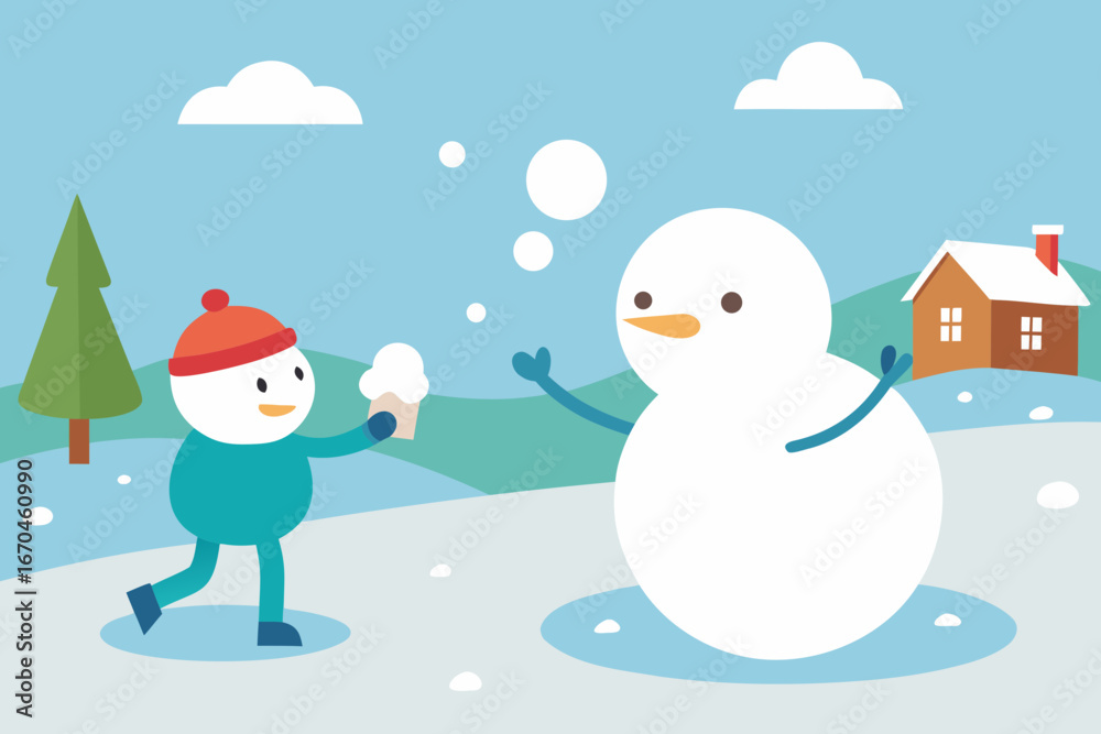 Fototapeta premium snowman