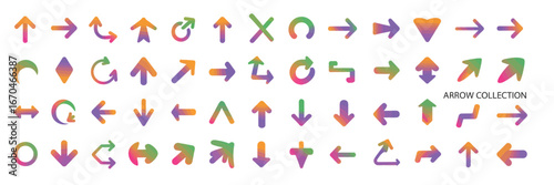 Colorful Arrow Icons Vector EPS Collection for Design