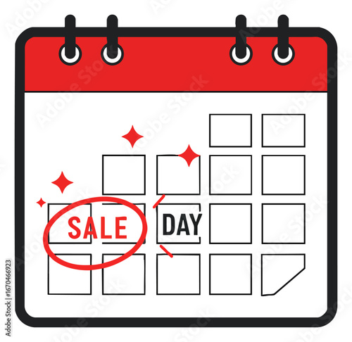 Calendar Sale Day Highlight Promotion Marketing Business Event Reminder