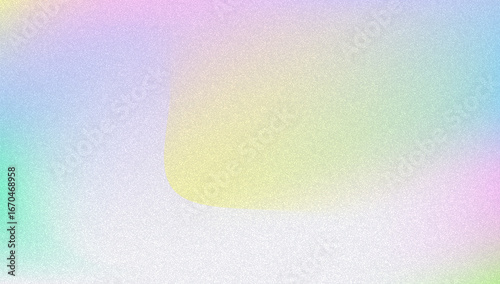 Noise Gradient Background. Abstract Grainy Bg In Pink, Purple And Blue Colors. Iridescent Hologram. Pearlescent Holographic Texture With Rainbow Foil. Fluorescent Light On Soft Paper Blend