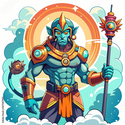fantasy warrior robot