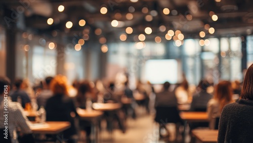 Blurred conference room