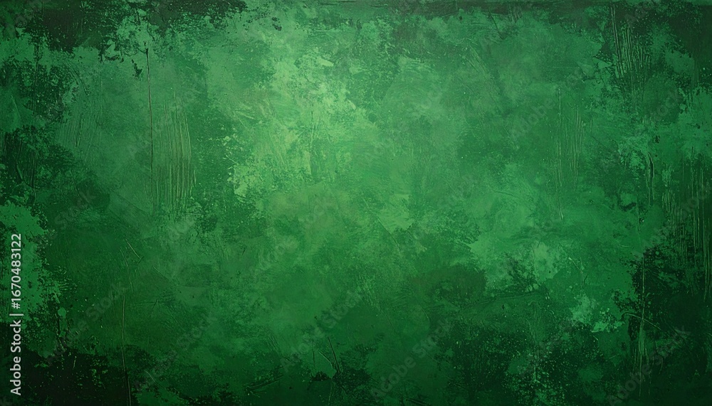 Obraz premium Abstract dark green grunge texture, painted background for design projects.