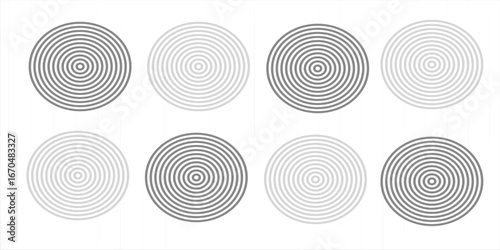 Circle halftone collection. Black halftone dots backgrounds