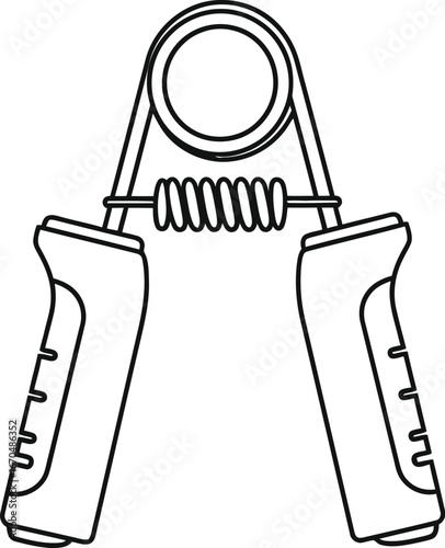Hand strengthener tool with spring equipment for exercise and fitness training