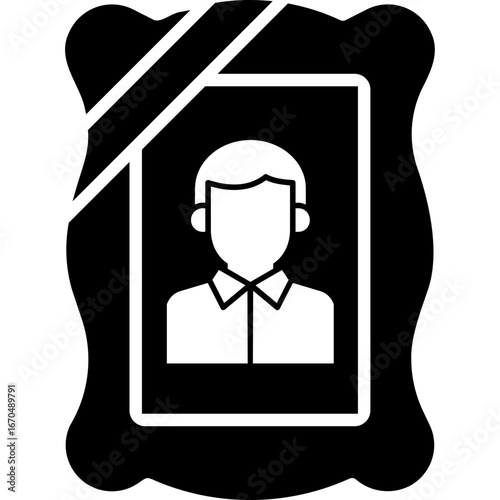 Man icon, Photo frame icon