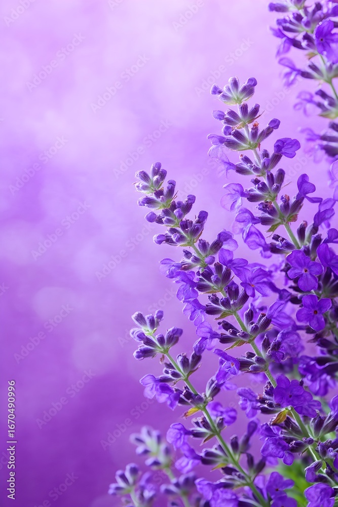Fototapeta premium Beautiful lavender flowers purple background nature