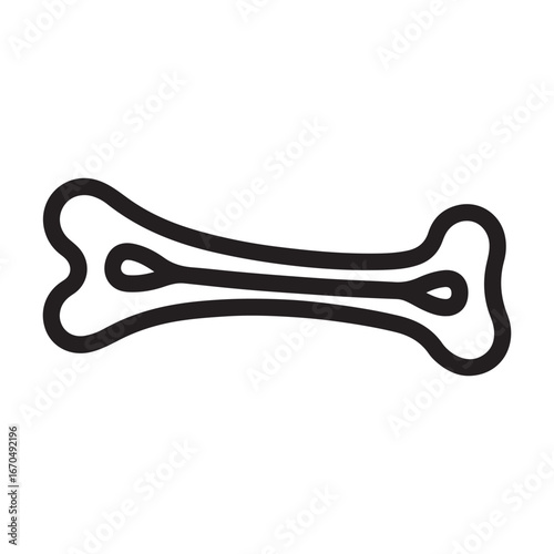 Stretched tendon line icon, body pain concept, strain, outline style icon. Vector black silhouette. with white background