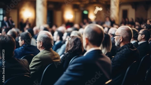 Wallpaper Mural Crowd gathers for engaging conference on innovation and technology in historic venue Torontodigital.ca