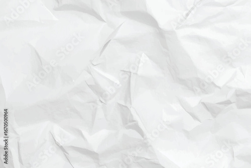 Abstract white design with crumpled paper texture background.  old white paper texture design and vector design