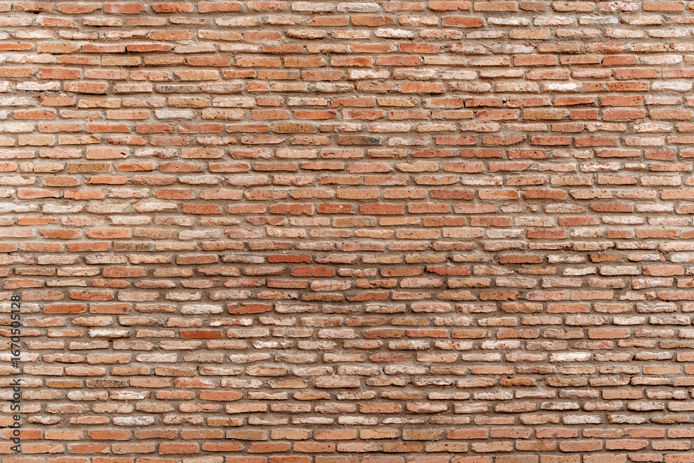 Naklejka premium Old brick wall background. Old grunge brickwork