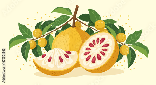 Delicious Santol Fruit Freshness and Sweetness For Healthy Eating Lifestyle