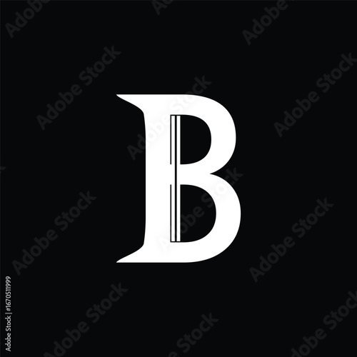 initial B, B letter design, B monogram printable, B alphabet art, monogram B embroidery pattern, monogram B digital download, custom B letter design, typographic B, B monogram wall art, 