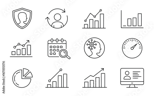 A curated collection of twelve distinct minimalist line art designs perfect for modern graphic applications and branding