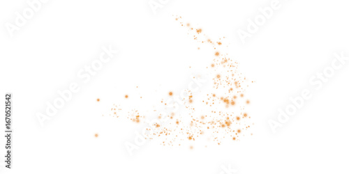 Shimmering Orange Abstract Stars and Light Overlay with Glowing Particles and Glistening Shine for Luxury Backgrounds
