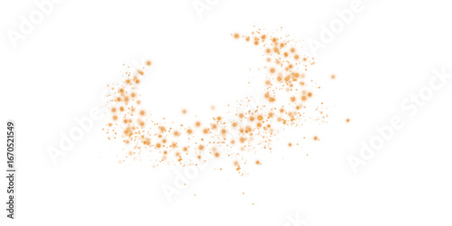 Shimmering Orange Abstract Stars and Light Overlay with Glowing Particles and Glistening Shine for Luxury Backgrounds
