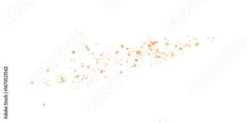 Shimmering Orange Abstract Stars and Light Overlay with Glowing Particles and Glistening Shine for Luxury Backgrounds
