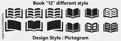 Vector Pictogram Book Art