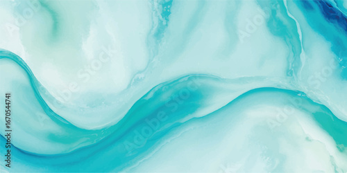 Soft abstract watercolor wave background with pastel gradient for spa, yoga, and minimalist poster designs