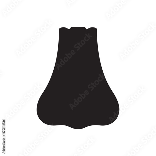 Sense of smell symbol on white background