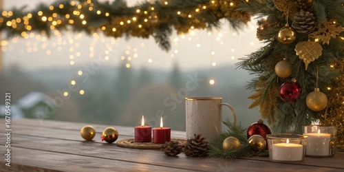 Cozy Christmas Tabletop Can...
