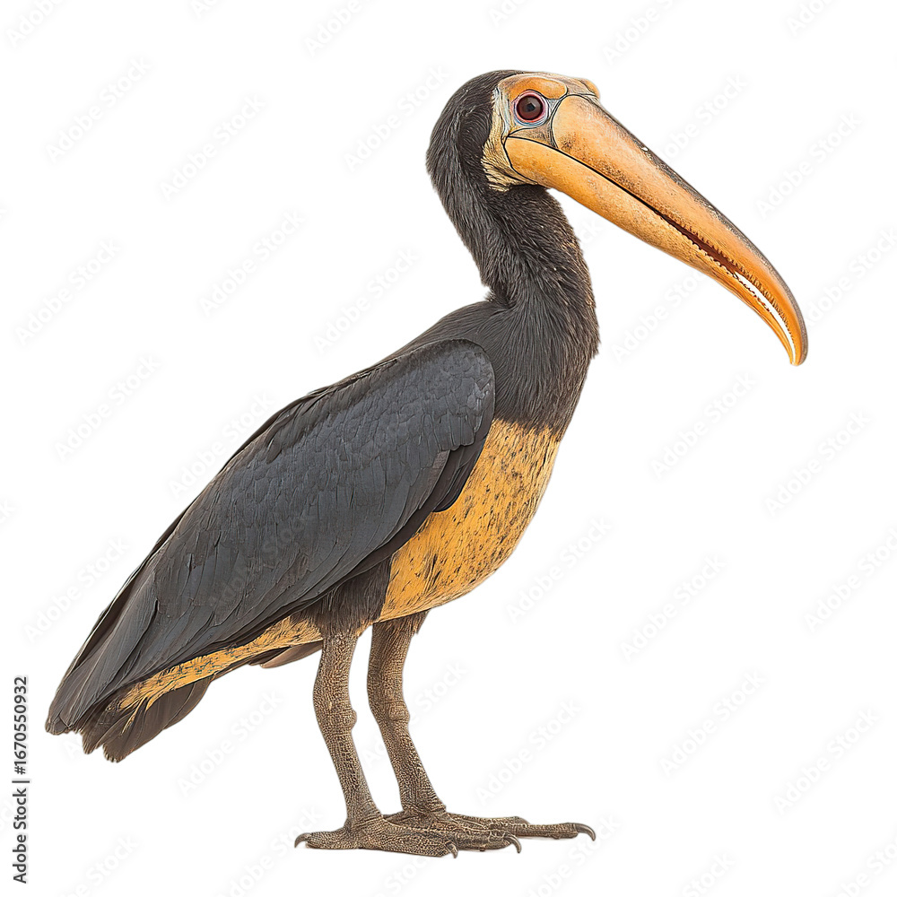 Obraz premium Rufous necked Hornbill Profile