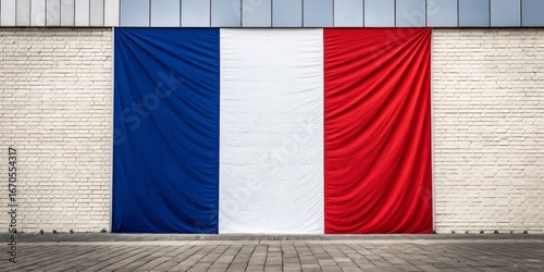 French Flag Drape Vertical ...