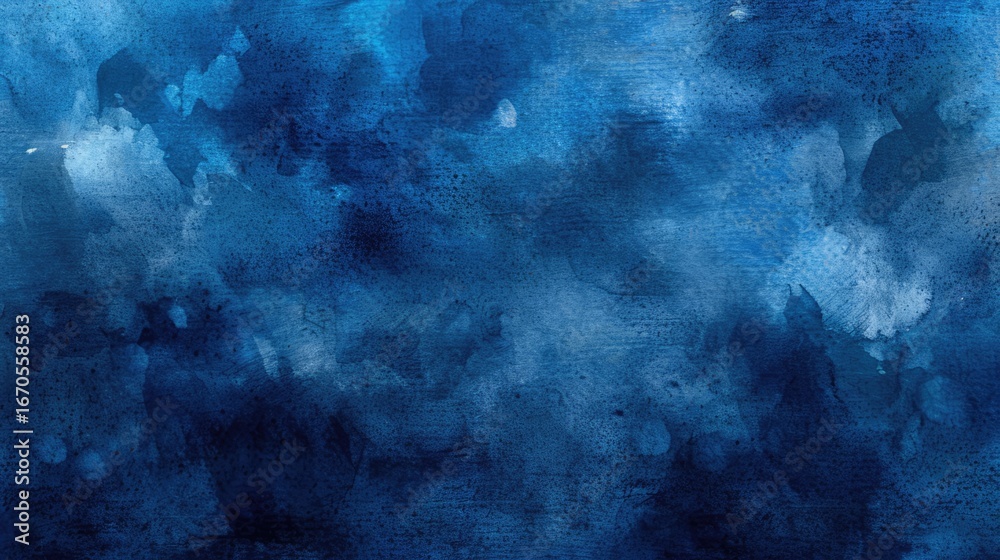 Obraz premium Abstract watercolor paint background dark blue color