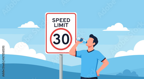 Stay Hydrated After Exceeding The Speed Limit In A Rural Environment