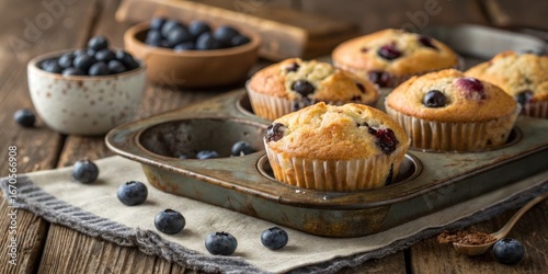 Rustic Blueberry Muffins Cl...
