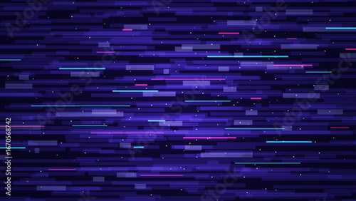 グリッチノイズをイメージした背景イラスト_グラデーション_16:9