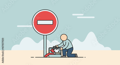 Travel Restrictions And Packing Dilemmas A Conceptual Illustration Of Cancelled Trip