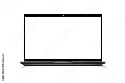 Laptop Mockup with Transparent Screen