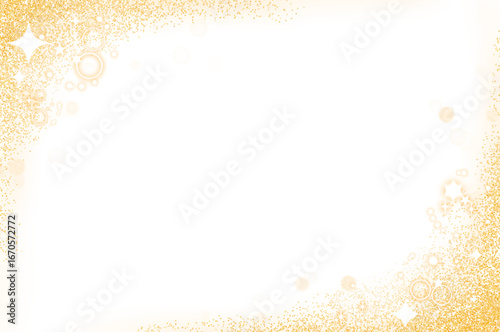 Golden Glitter Frame Background